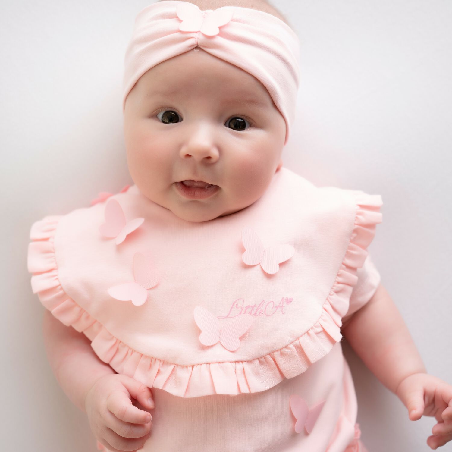 Baby Girls Pink Butterfly Headband, 1, hi-res