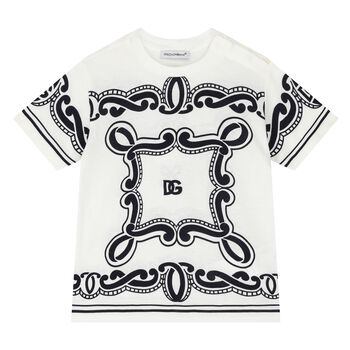 Younger Boys Ivory Bandana T-Shirt