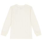 Boys White Polo Bear Long Sleeve Top, 1, hi-res