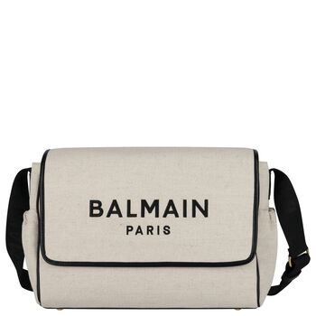 Beige Logo Baby Changing Bag