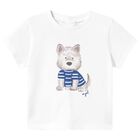 Younger Boys Ivory Puppy T-Shirt , 2, hi-res