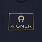 Younger Boys Red & Gold Logo T-Shirt, 3, hi-res