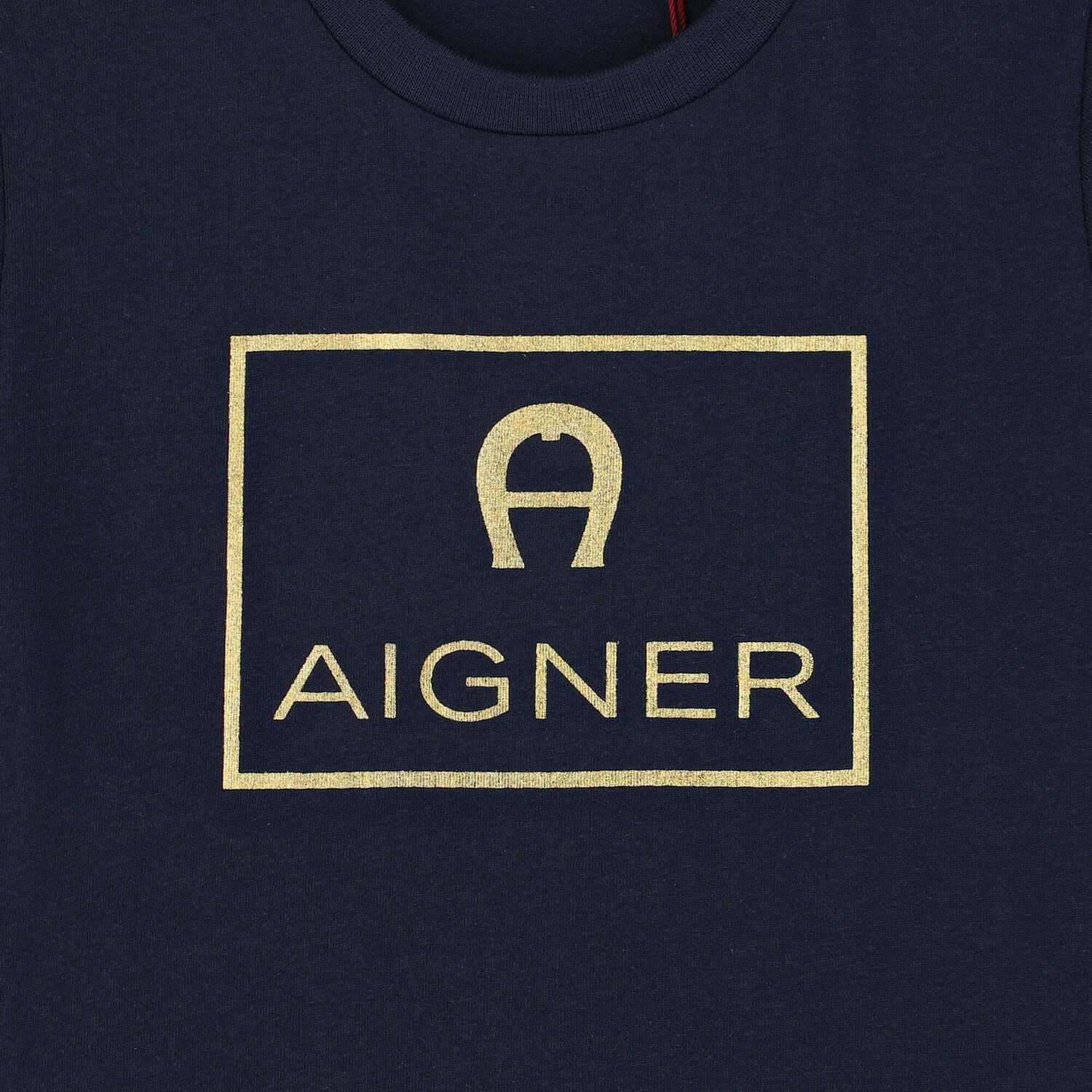 Younger Boys Red & Gold Logo T-Shirt, 3, hi-res