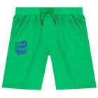 Boys Green Shorts, 1, hi-res