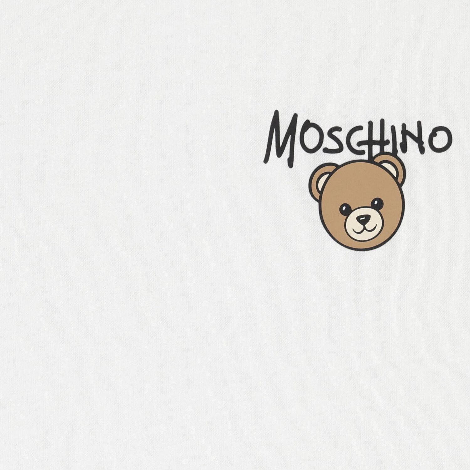 White Teddy Bear Logo T-Shirt, 1, hi-res