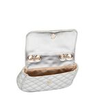 Girls Silver Logo Handbag, 1, hi-res