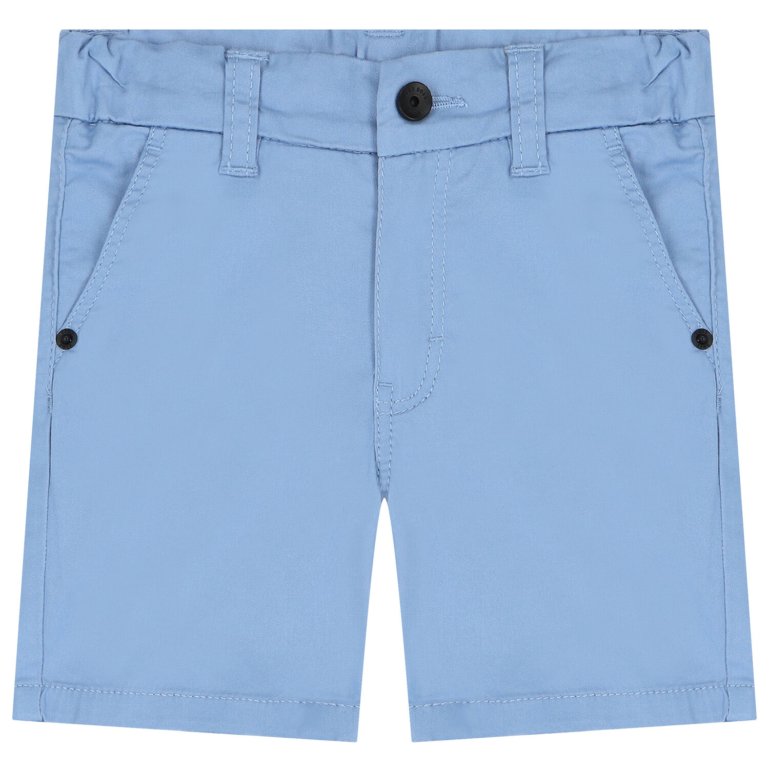 Younger Boys  Blue Chino Shorts, 2, hi-res