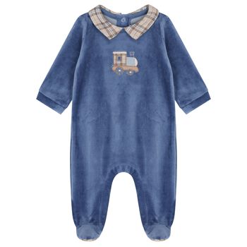 Baby Boys Blue Babygrow