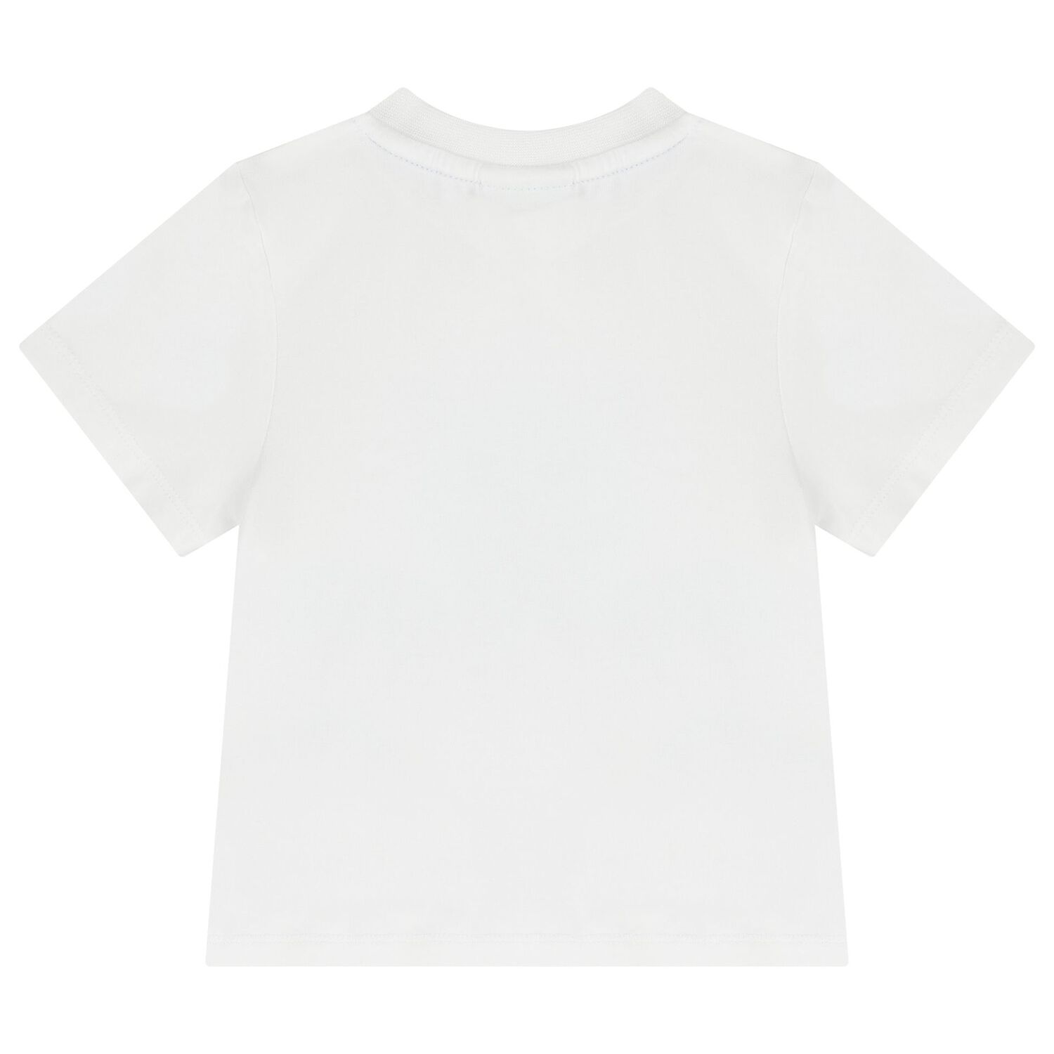 Baby Boys White & Blue Logo Shorts Set, 1, hi-res image number null