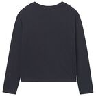 Boys Black Long Sleeve Top, 1, hi-res