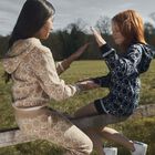 Girls Navy Logo Hooded Knitted Dress, 1, hi-res