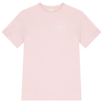 Girls Pink Logo T-Shirt Dress