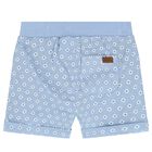Baby Boys White & Blue Bunny Shorts Set, 2, hi-res