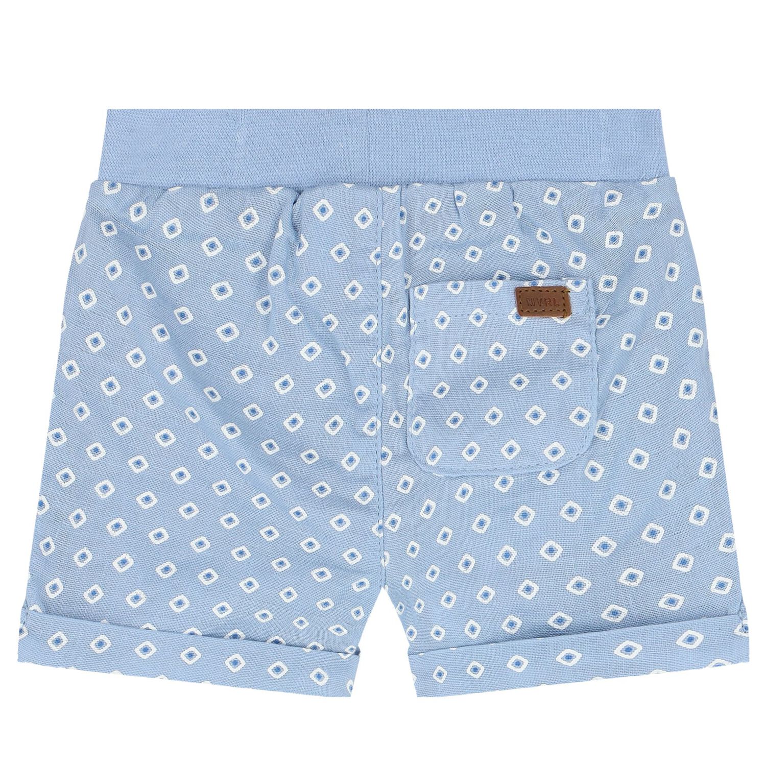 Baby Boys White & Blue Bunny Shorts Set, 2, hi-res
