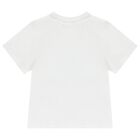 Baby Boys White & Blue Logo Shorts Set, 1, hi-res