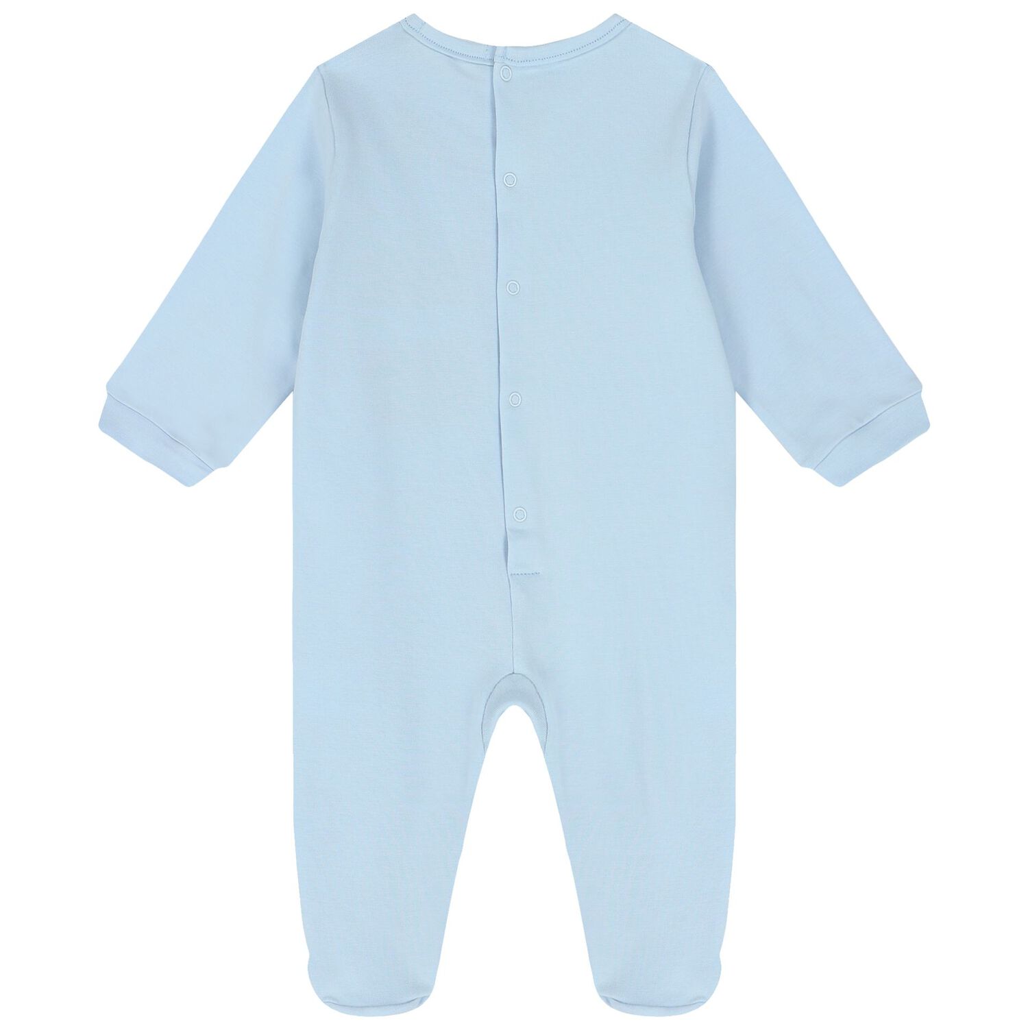 Baby Boys Blue & White Logo Baby Set, 1, hi-res