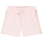 Girls Pink Logo Shorts, 1, hi-res