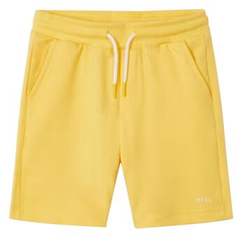 Boys Yellow Logo Shorts