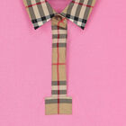 Girls Pink Checkered Polo Dress, 3, hi-res