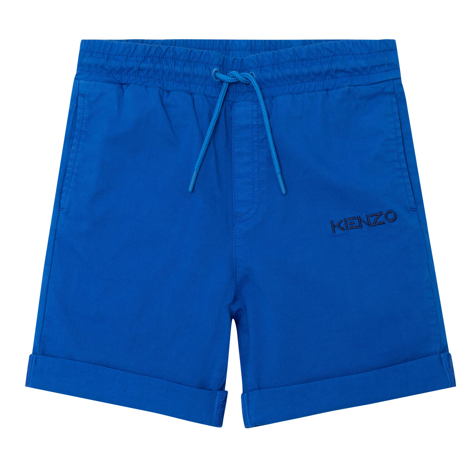 Boys Blue Logo Shorts, 2, hi-res