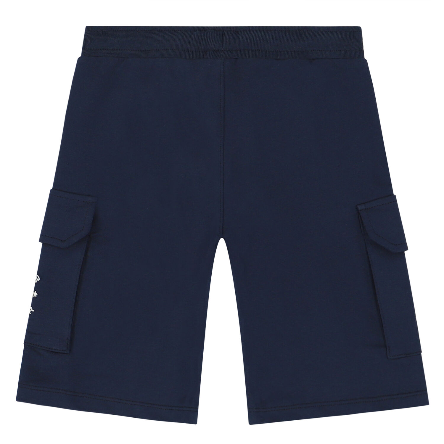 Boys Navy Logo Shorts, 1, hi-res