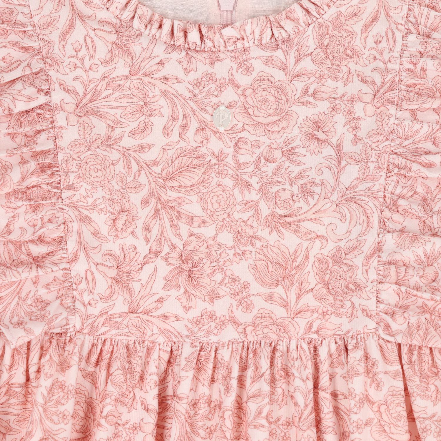 Girls Pink & Ivory Liberty Dress, 1, hi-res