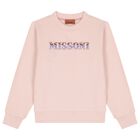 Girls Pink Logo Sweatshirt, 1, hi-res