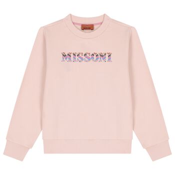 Girls Pink Logo Sweatshirt