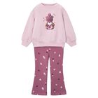 Girls Pink Teddy Bear Leggings Set, 2, hi-res