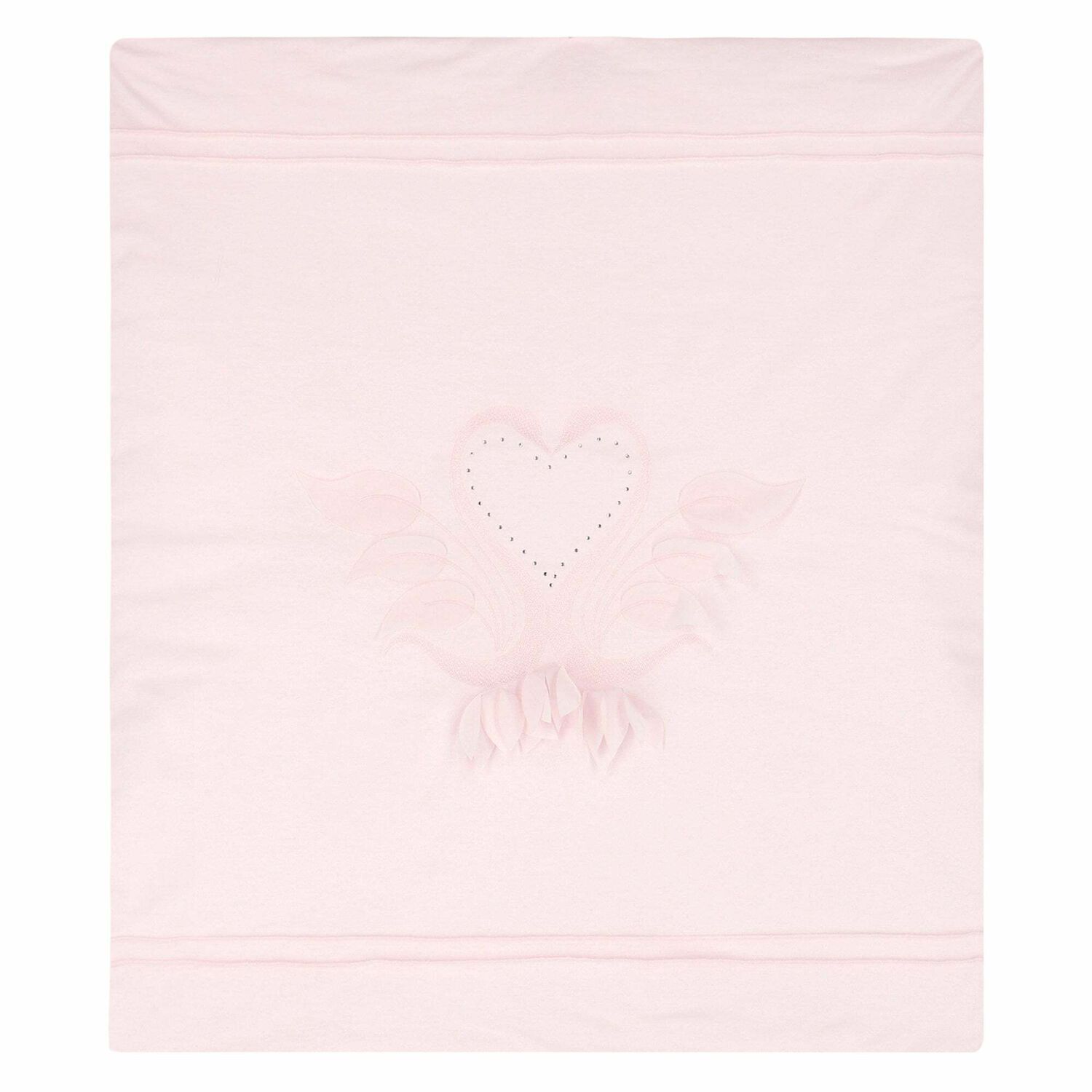 Baby Girls Pink Embellished Blanket, 1, hi-res