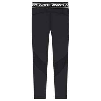 Girls Nike Pro Black Leggings
