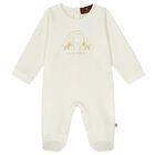 Ivory & Gold Logo Babygrow, 1, hi-res