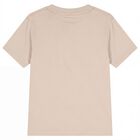 Boys Beige Logo T-Shirt, 3, hi-res