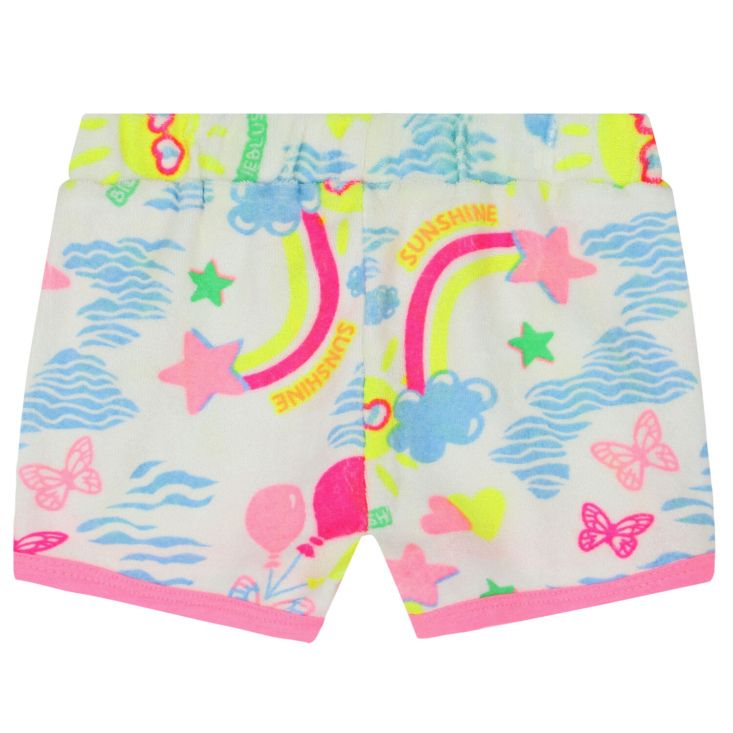 Younger Girls White Shorts, 1, hi-res