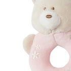 Baby Girls Pink Bear Rattle Toy, 2, hi-res