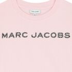 Girls Pink Rhinestones Logo T-Shirt, 2, hi-res