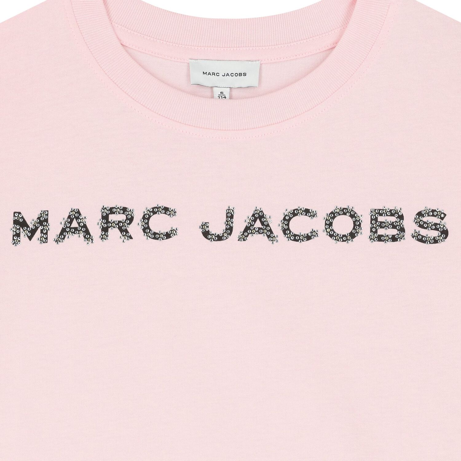 Girls Pink Rhinestones Logo T-Shirt, 2, hi-res image number null