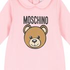 Baby Girls Pink Teddy Bear Logo Babygrow, 5, hi-res
