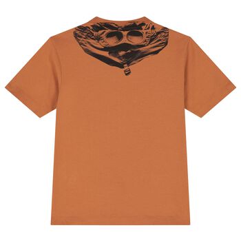 Boys Orange Logo T-Shirt
