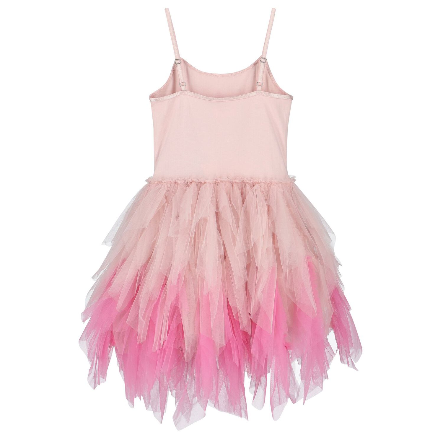 Girls Pink Tulle Castle Dress, 1, hi-res