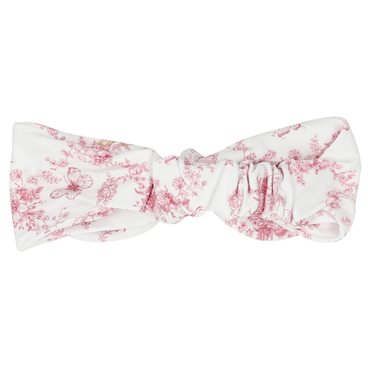Baby Girls White & Pink Floral & Butterflies Headband, 1, hi-res