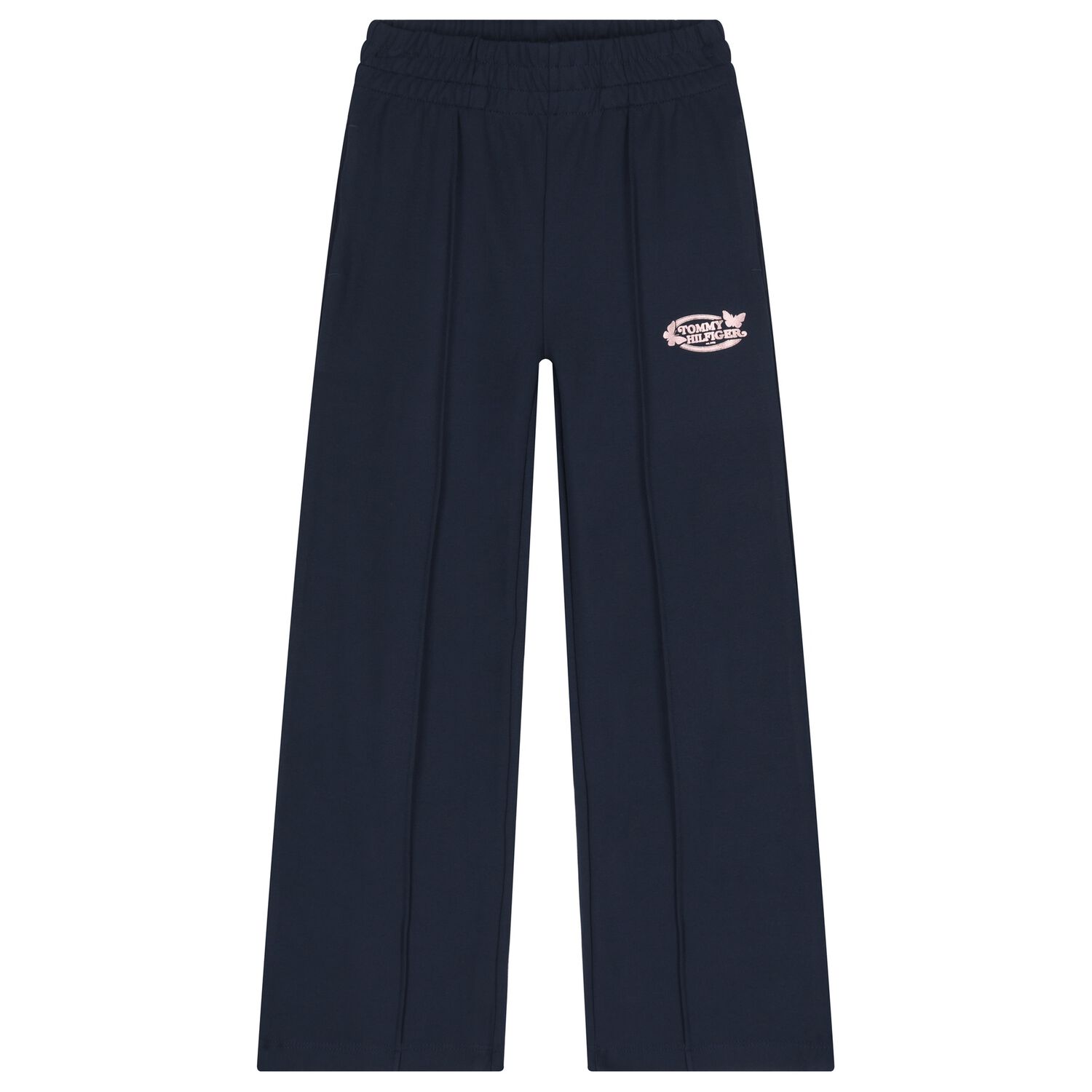 Girls Navy Blue Logo Trousers, 1, hi-res image number null