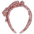 Girls Pink Sequin Headband, 2, hi-res