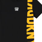 Boys Black Logo T-Shirt, 1, hi-res