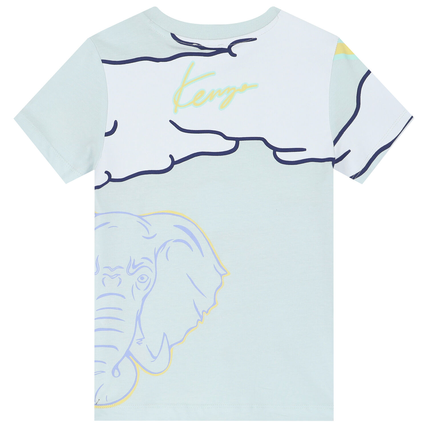 Boys Blue Tiger Logo T-Shirt, 1, hi-res