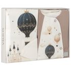 Ivory & Beige Balloon Babygrow Gift Set, 1, hi-res