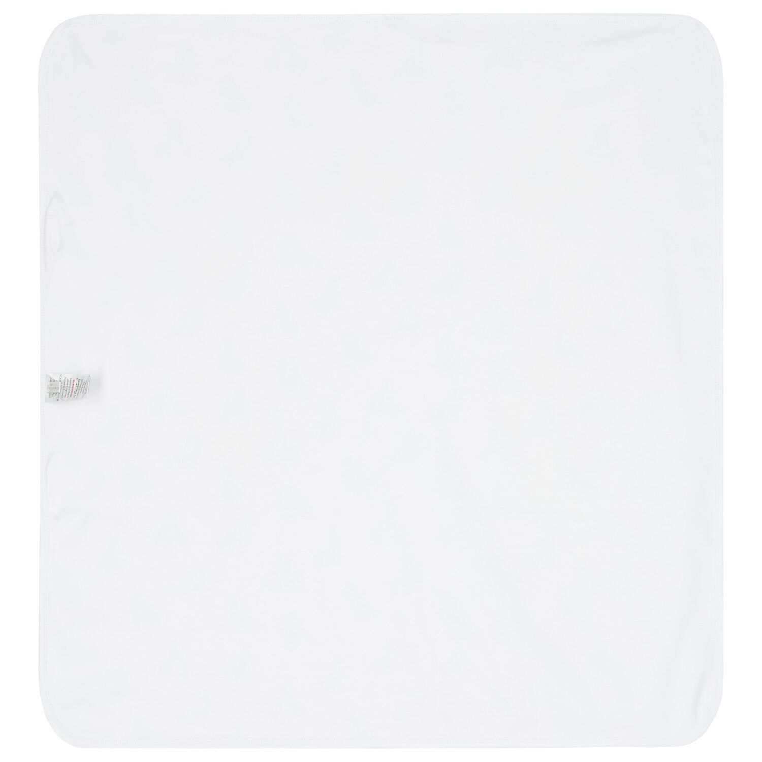 Baby Boys White & Blue Giraffe Blanket, 1, hi-res