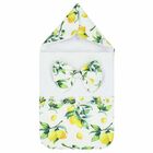 Baby Girls White Lemon Baby Nest, 1, hi-res