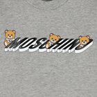 Grey Teddy Logo Long Sleeve Top, 3, hi-res