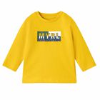 Younger Boys Yellow Logo Long Sleeve Top, 2, hi-res